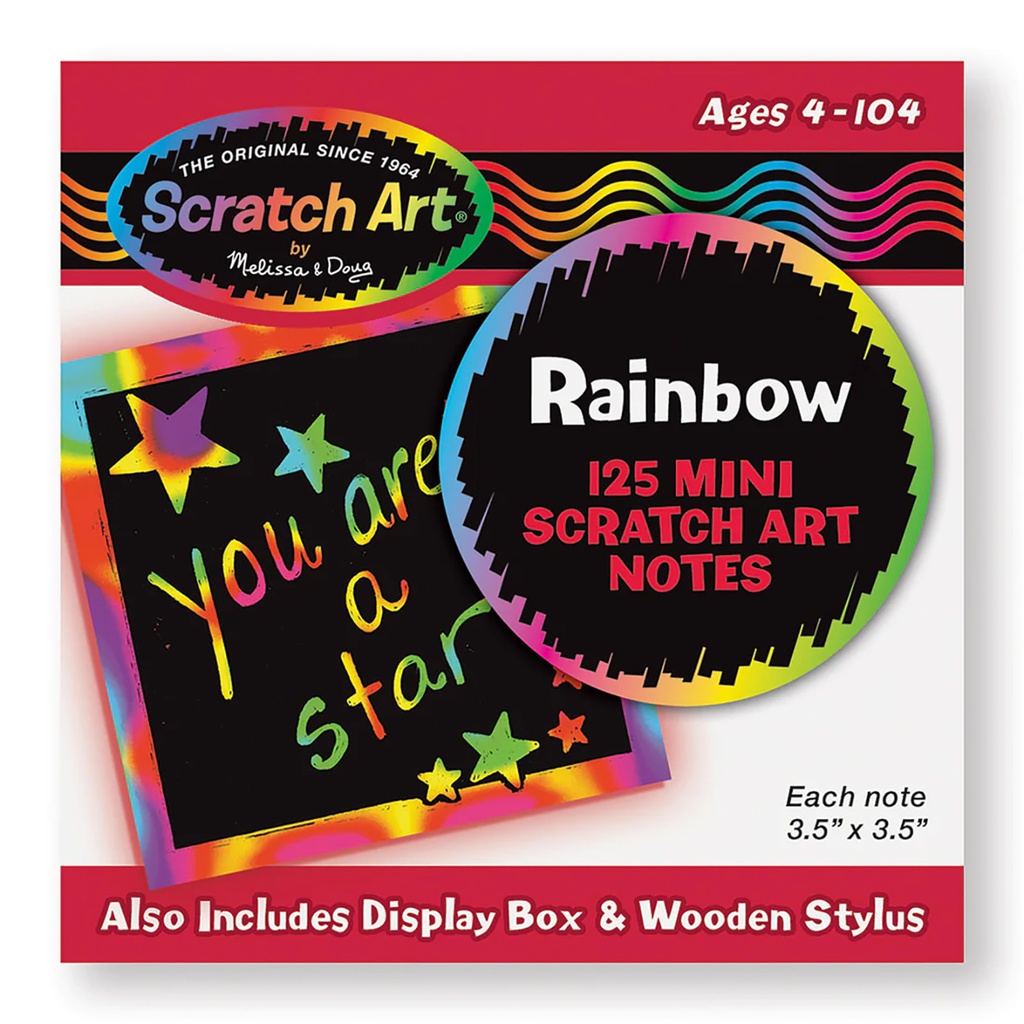 Scratch Art® Box of Rainbow Mini Notes