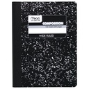 Wide Ruled Black Marble Composition Book