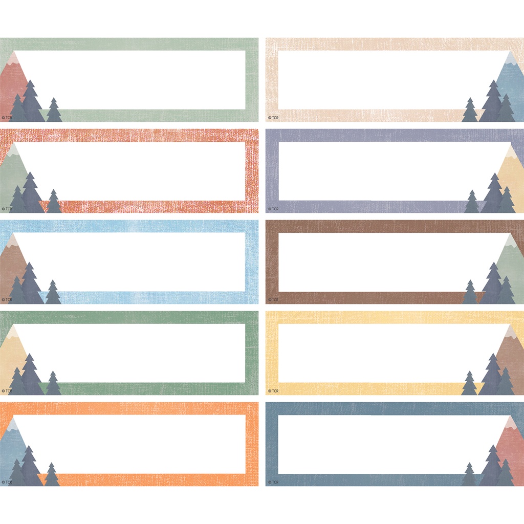 Moving Mountains Magnetic Labels Accents