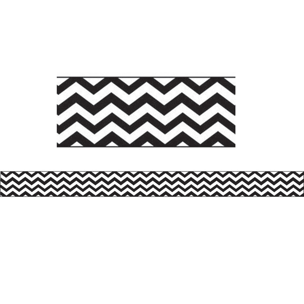 Black Chevron Magnetic Magi-Strips 12'