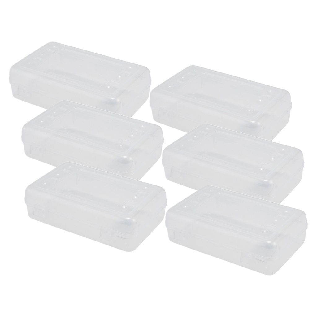 Pencil Box Clear 6ct