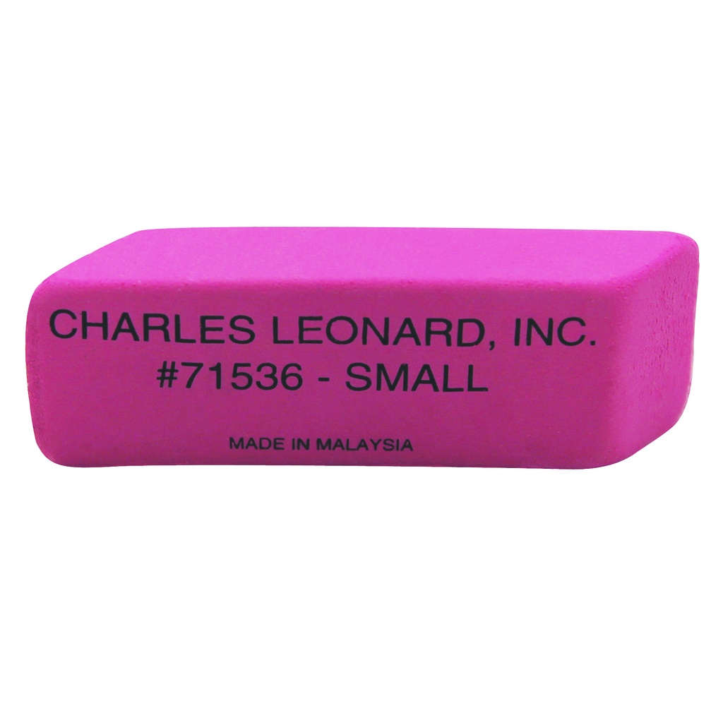 Small Natural Rubber Wedge Pink Erasers Box of 36