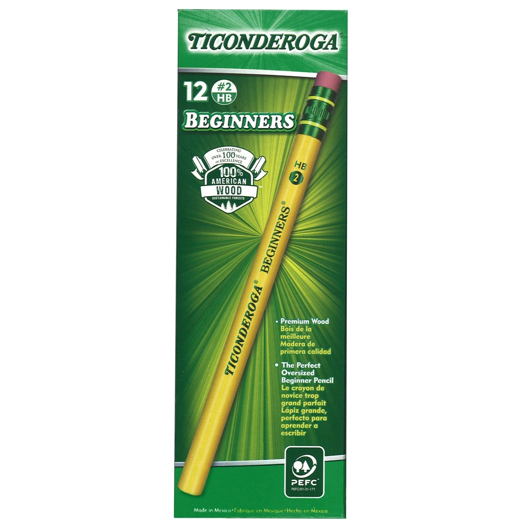 Beginners® Pencils with Eraser Pack of 12