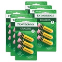 Yellow Pencil Shaped Erasers 18ct