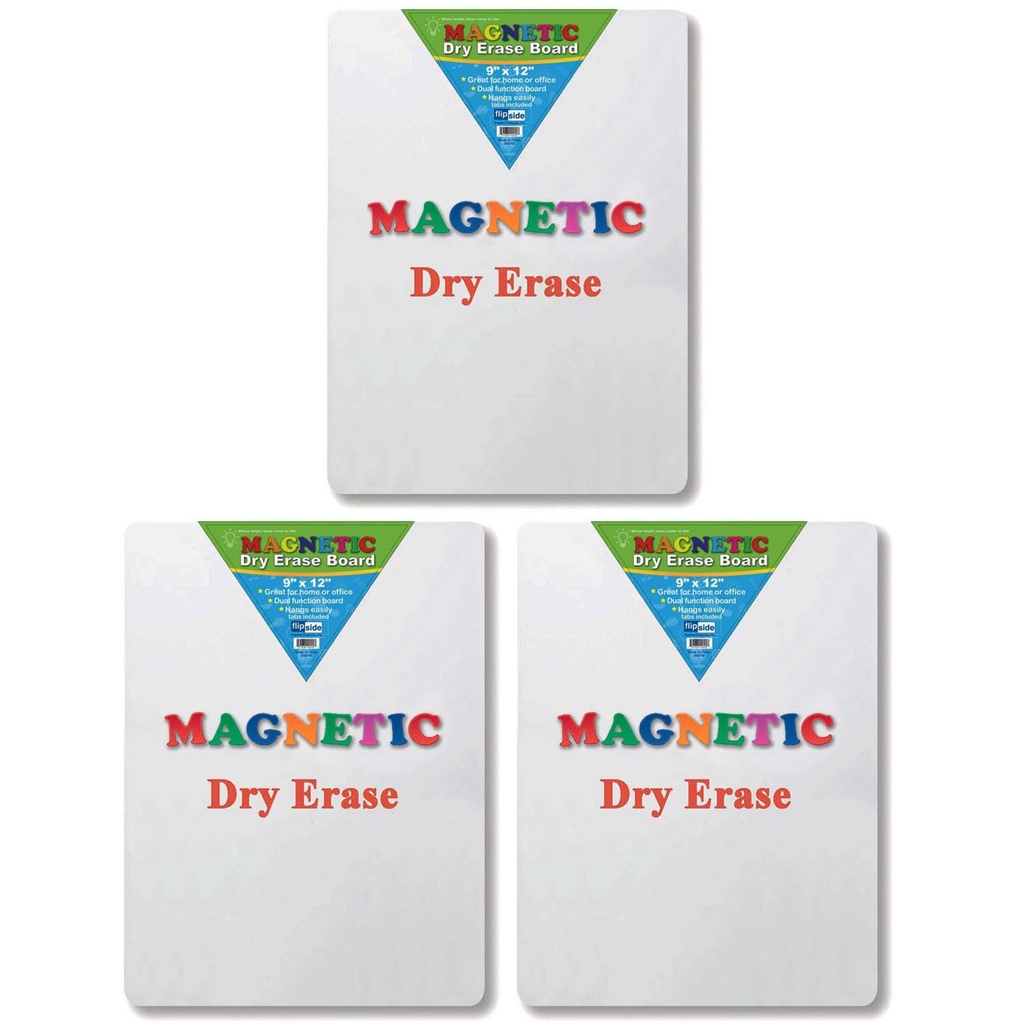 9" x 12" Magnetic Dry Erase Boards Pack of 3