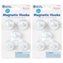 White Magnetic Hooks 10ct