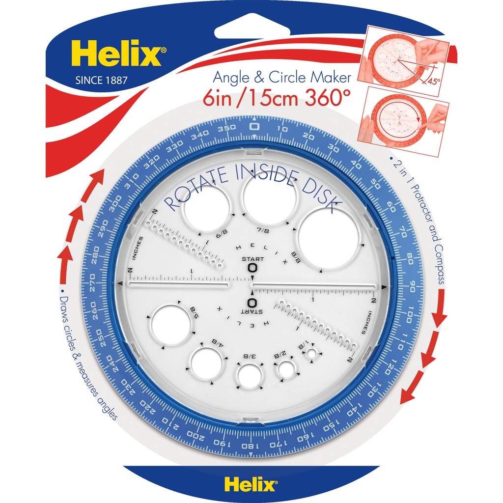 Angle & Circle Maker with Integrated Circle Templates