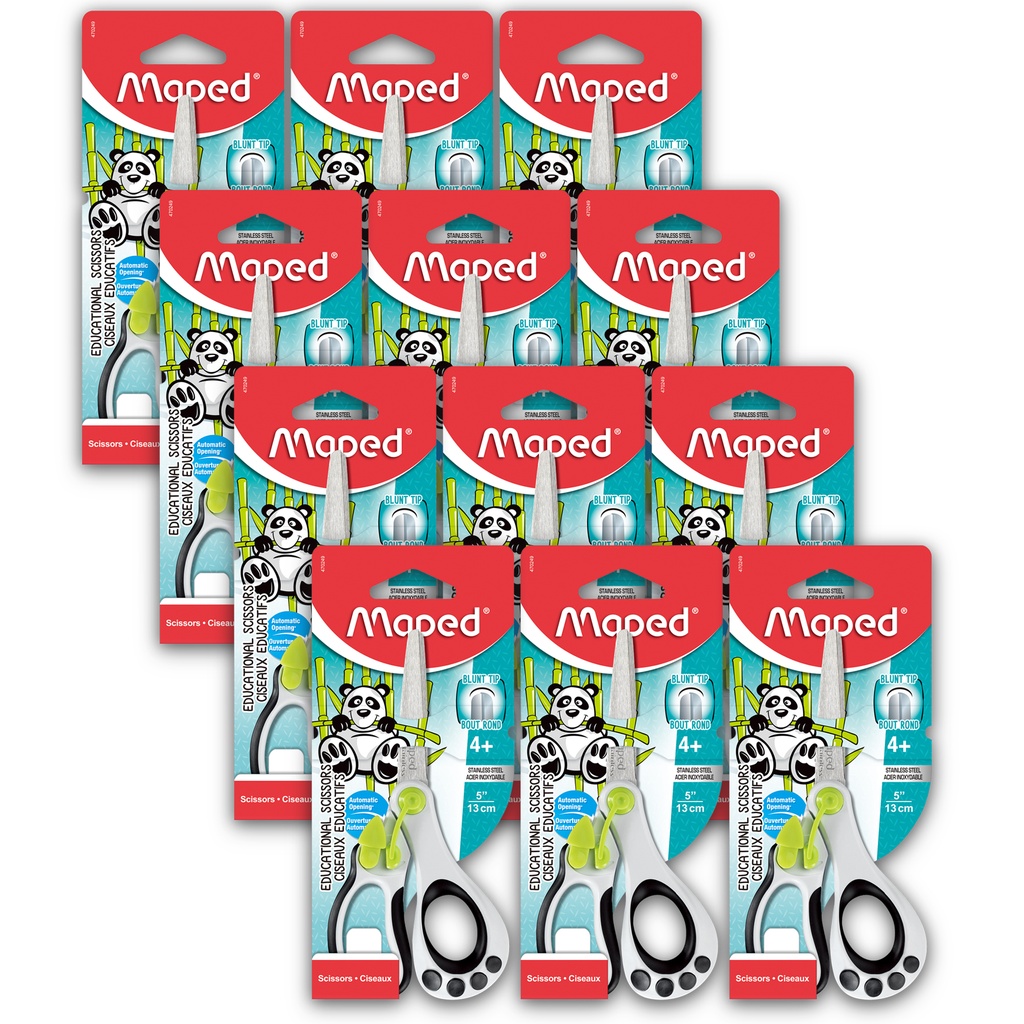 Koopy 5" Blunt Tip Scissors with Spring Pack of 12