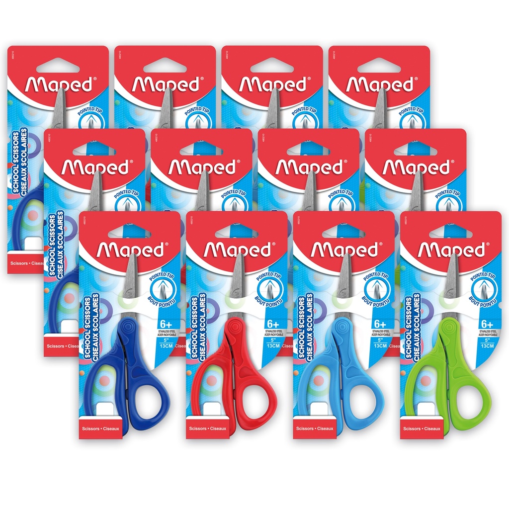 Essential 5" Pointed Kid Scissors Pack of 12