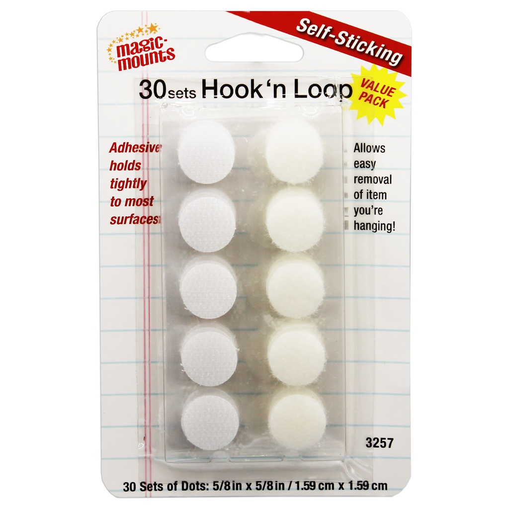 5/8" Hook 'n Loop Dots