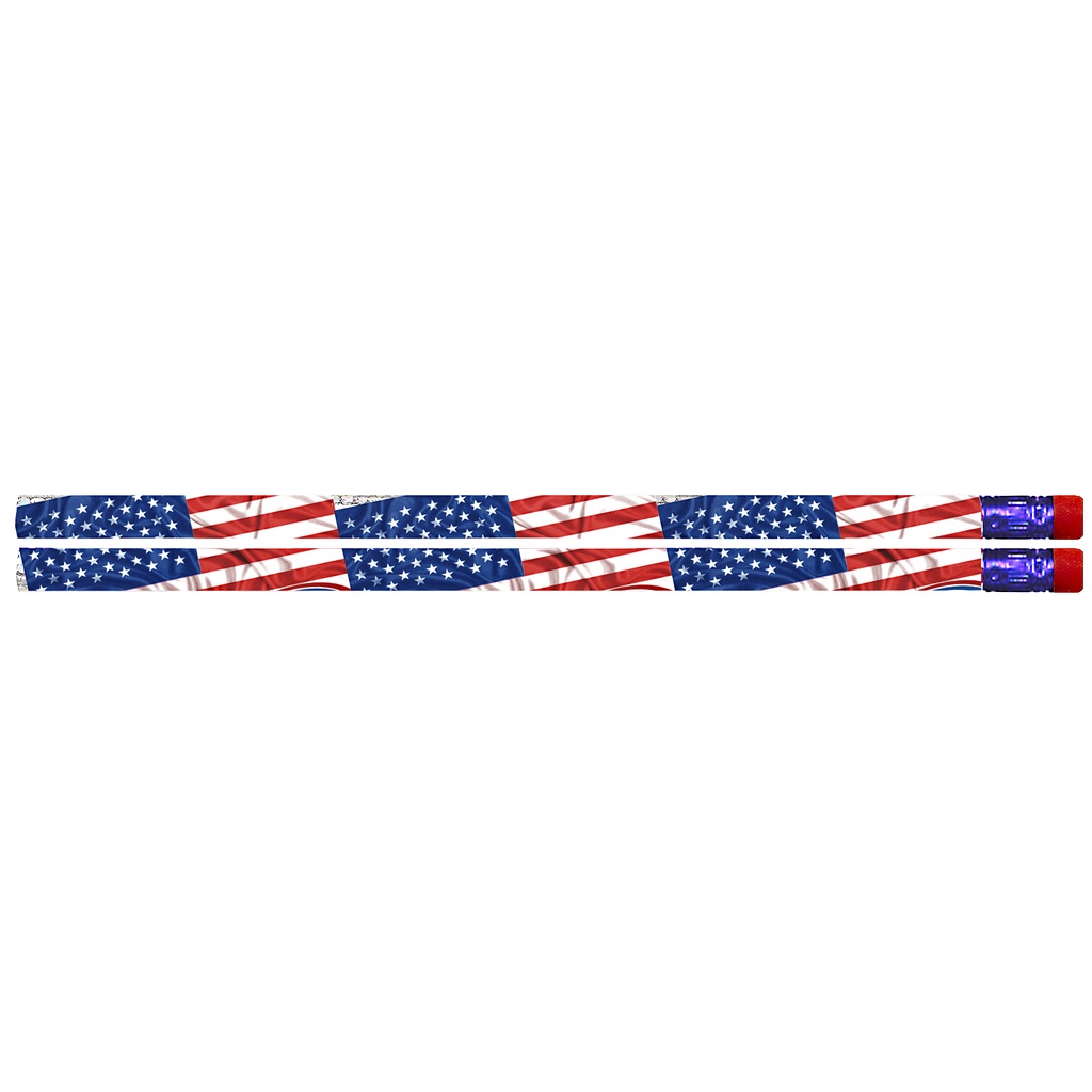 Flags & Fireworks Pencil Pack of 12