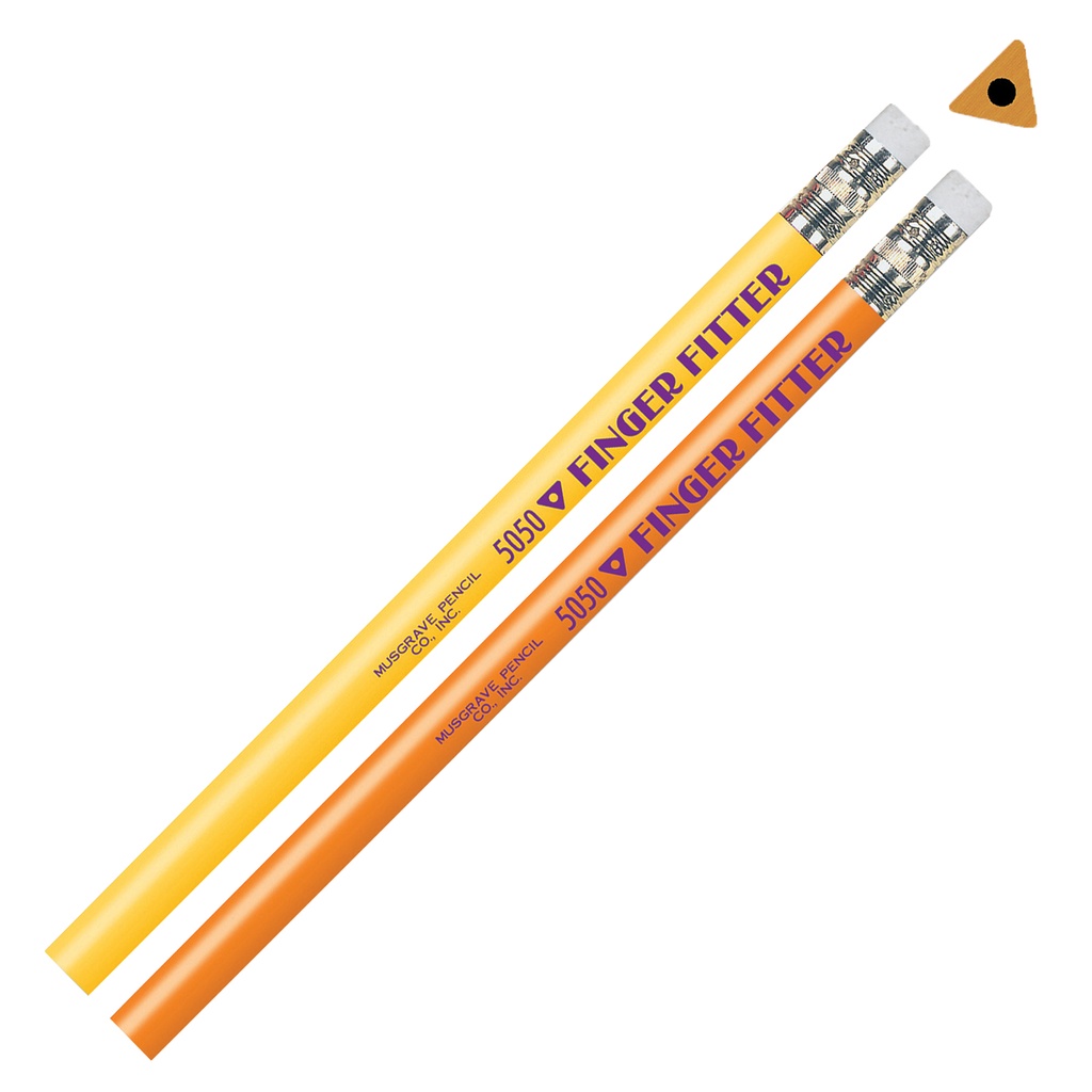 Finger Fitter Pencils with Eraser Pack of 12