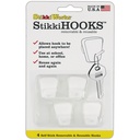 White StikkiHOOKS® Pack of 4