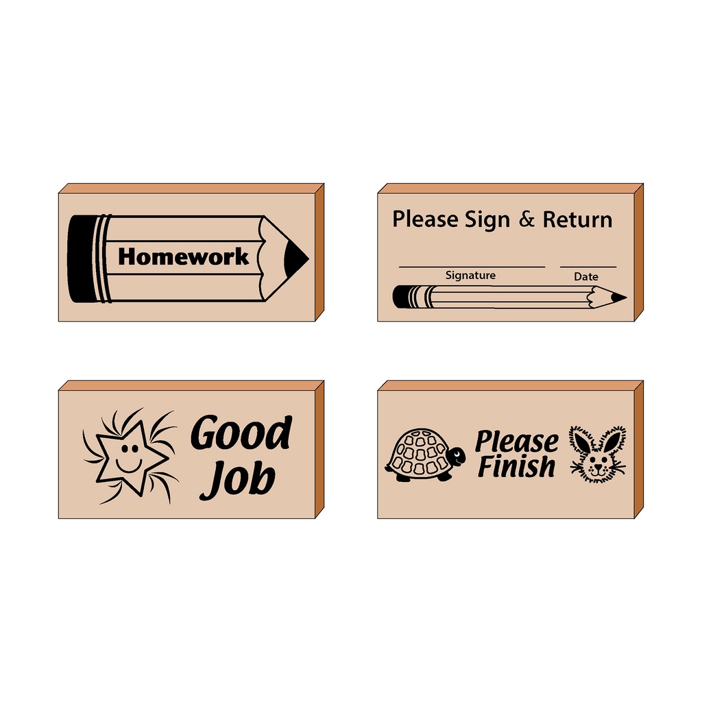 Teachers Helper Stamps Set of 4