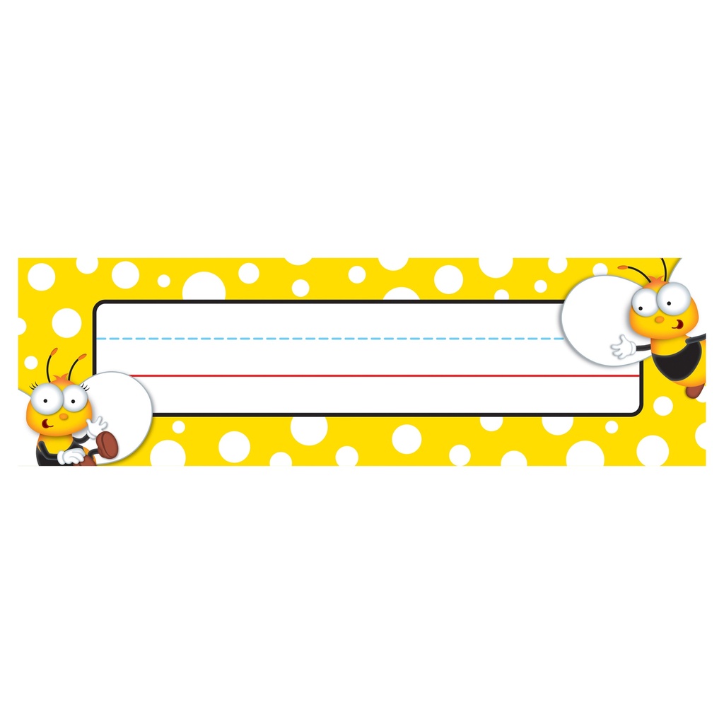 Buzz-Worthy Bees Nameplates Pack of 36