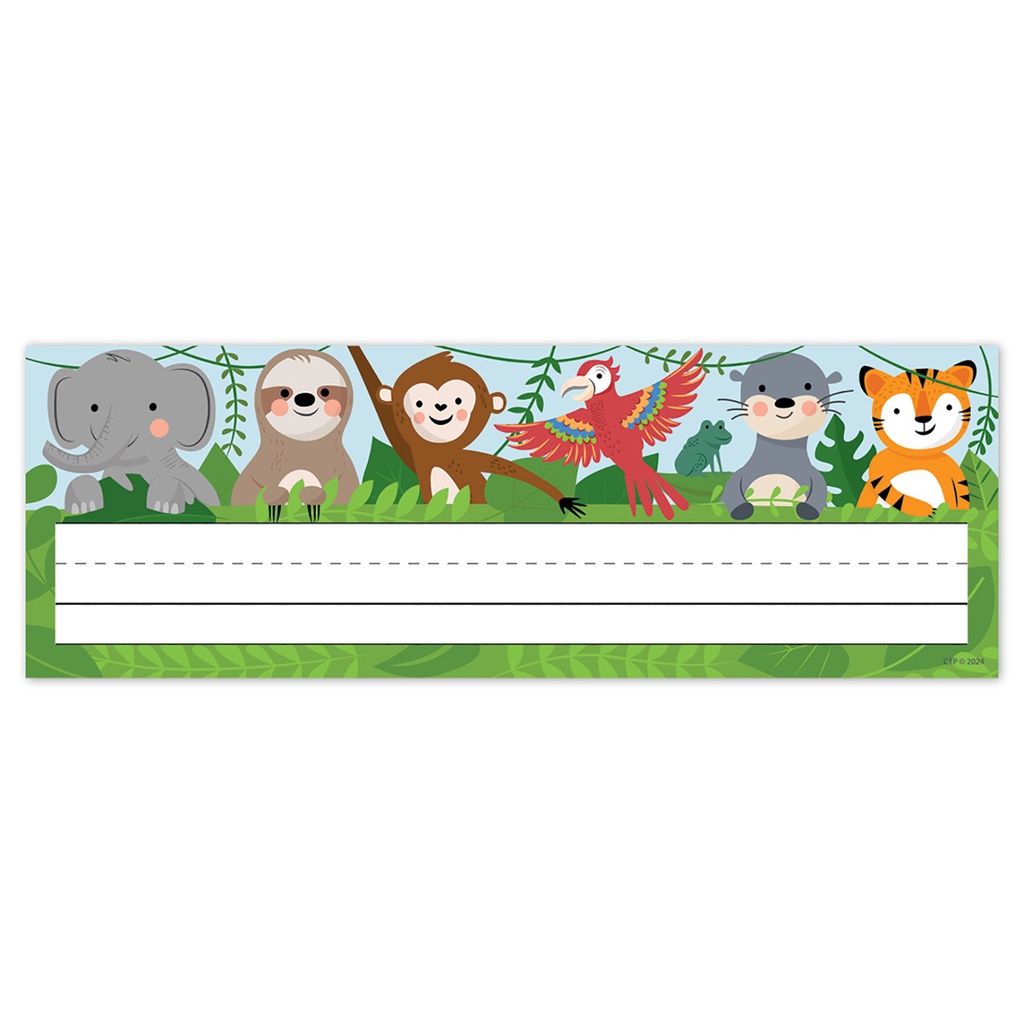 Jungle Friends Name Plates Pack of 36