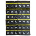 Black/Yellow Hanging 36-Pocket Cell Phone Pocket Storage Classroom Organizer