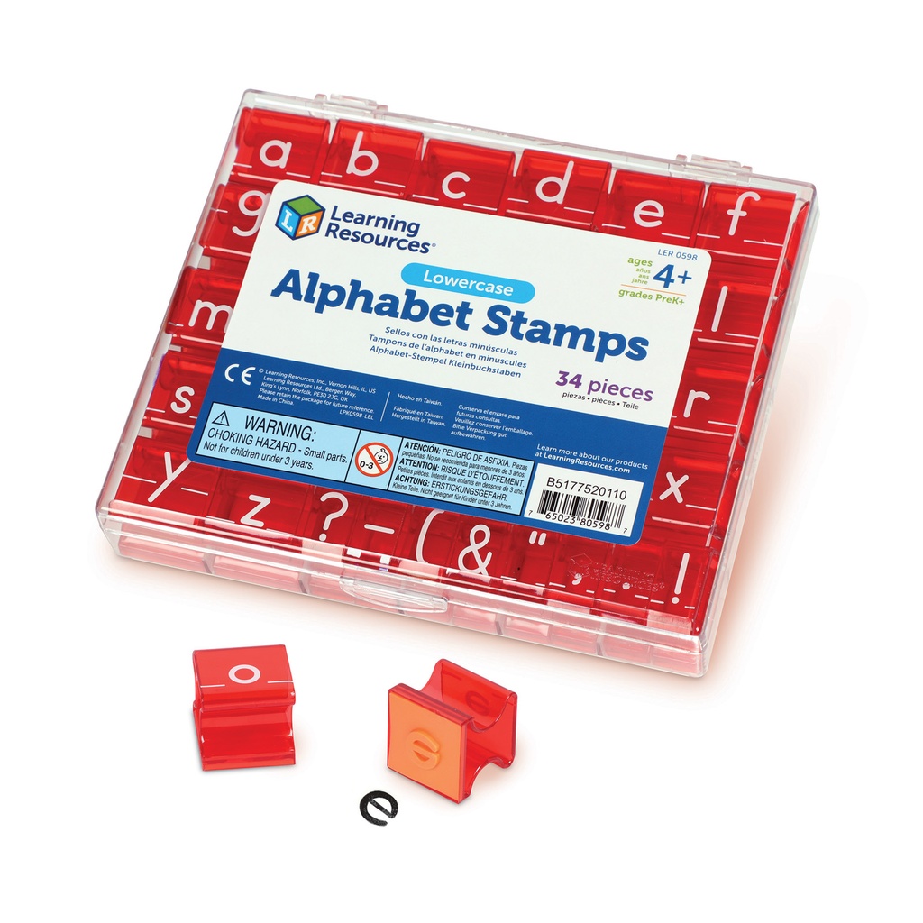 Lowercase Alphabet & Punctuation Stamps