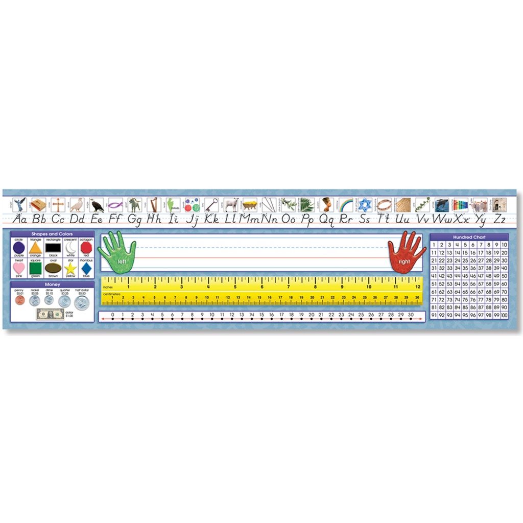 Traditional Manuscript Primary Desk Plates Pack of 36