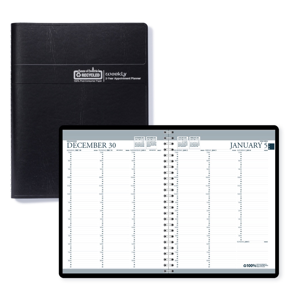 24 Month Professional Weekly Planner January-December