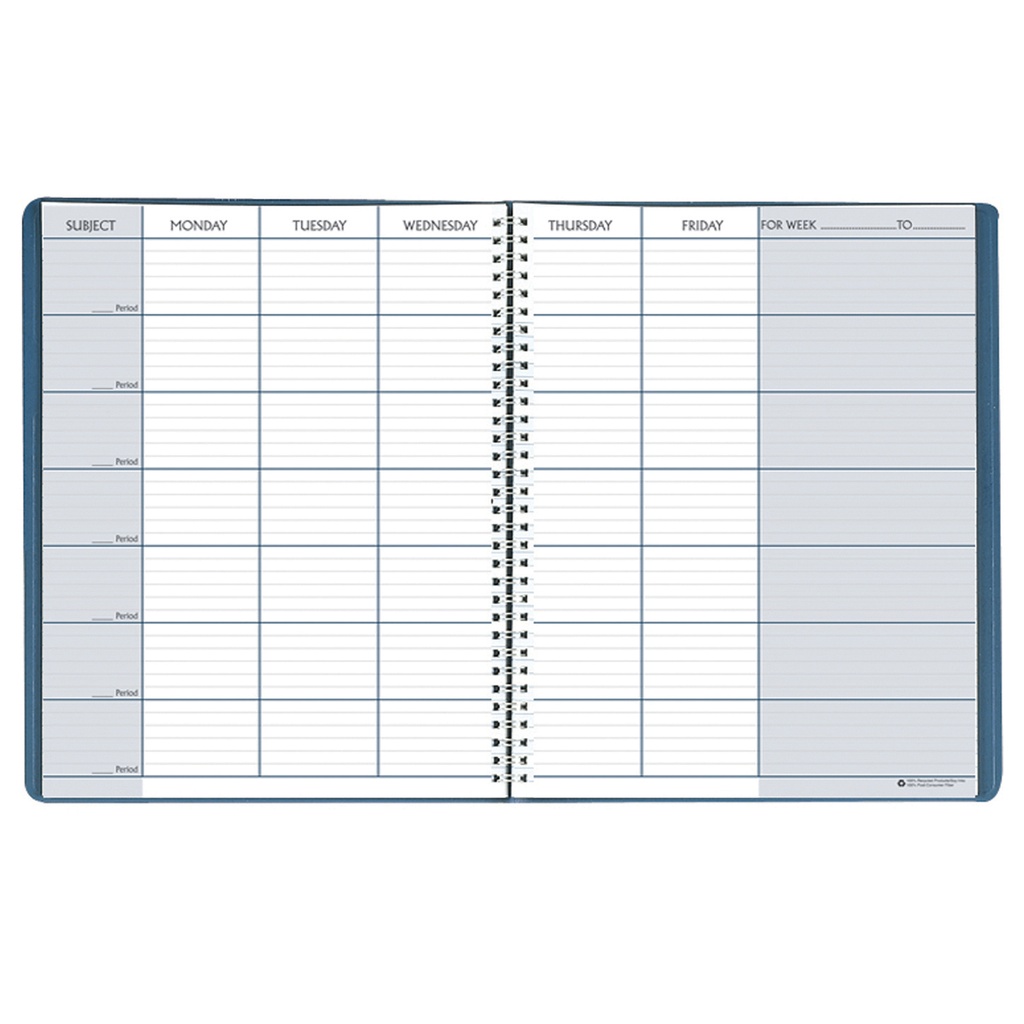 Blue 8 1/2" x 11" 45 Week Teacher's Planner