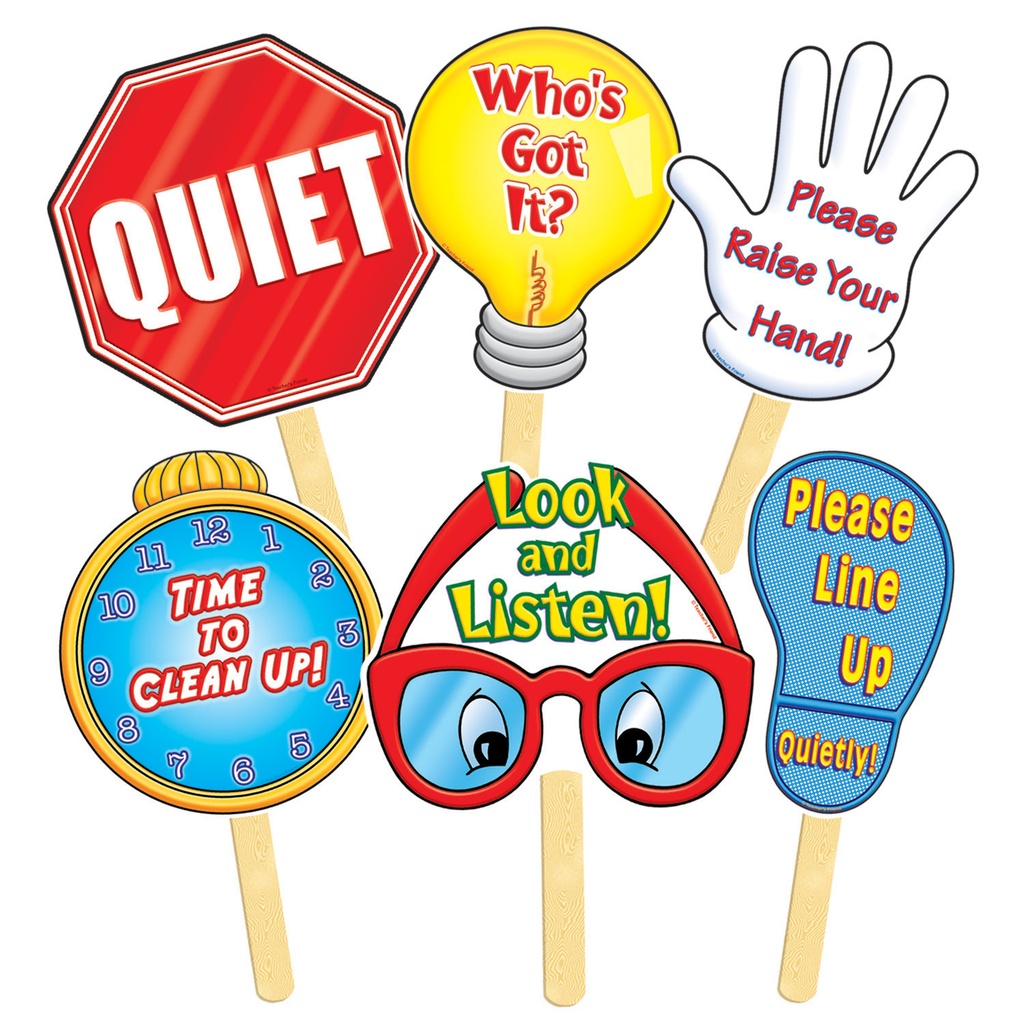 Manage Your Class Signs Pack of 6