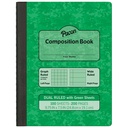 Green Dual Ruled Composition Book