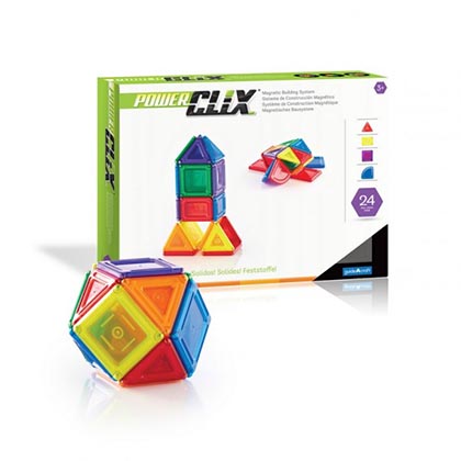 Guidecraft PowerClix Solids 24 Piece Set