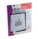 100ct Heavy Weight Clear Sheet Protectors