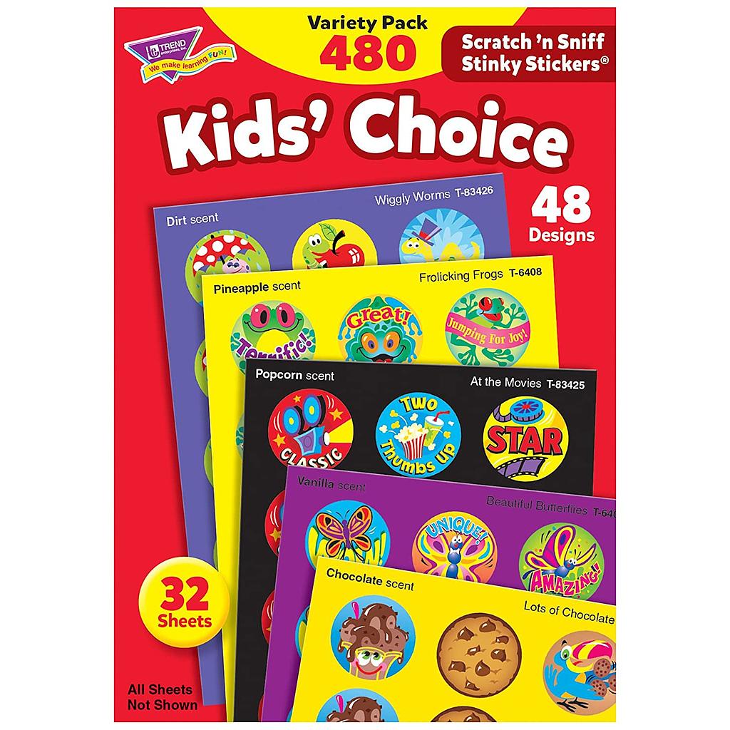 Kids Choice Stinky Stickers Variety Pack