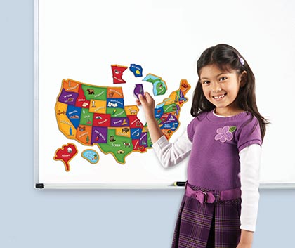 Magnetic U S Map Puzzle