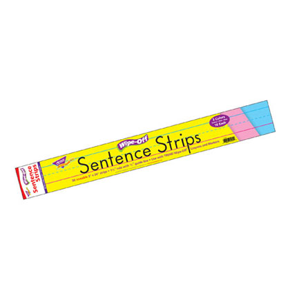 [4002 T] 30ct Multicolored Sentence Strips