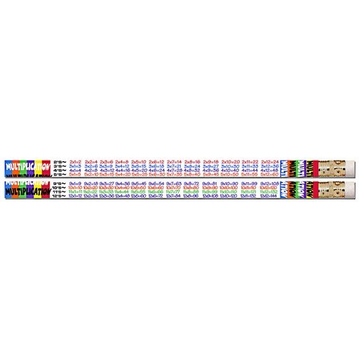 [D2348 MSG] 12ct Multiplication Tables Pencils