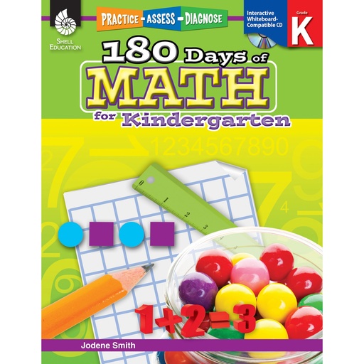 [50803 SHE] Practice Assess Diagnose 180 Days of Math Gr K