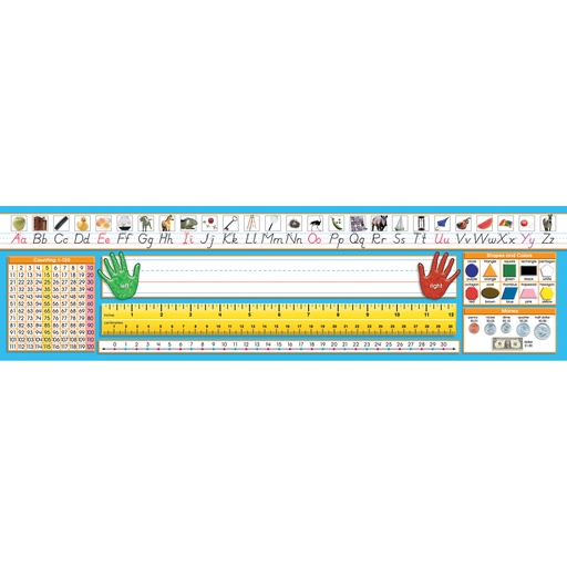 [9027 NS] Primary Mod Manuscript Counting 1-120 Desk Plate
