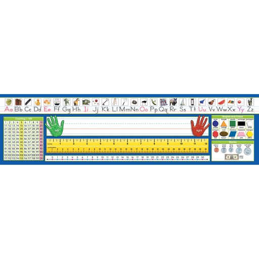 [9026 NS] Primary Traditional Manuscript Counting 1-120 Desk Plates