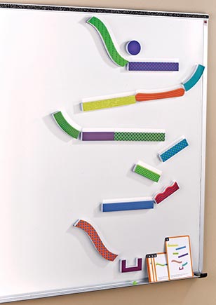 [2821 LER] Tumble Trax Magnetic Marble Run Game