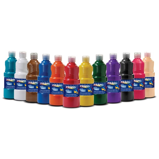 [10796 DIX] Prang Ready to Use Washable Paint 16 oz Set of 12