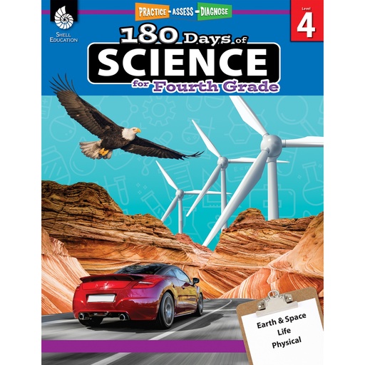 [51410 SHE] 180 Days of Science for 4th Grade