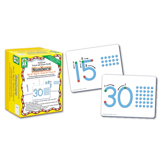 [846013 CD] Numbers Textured Touch and Trace Cards