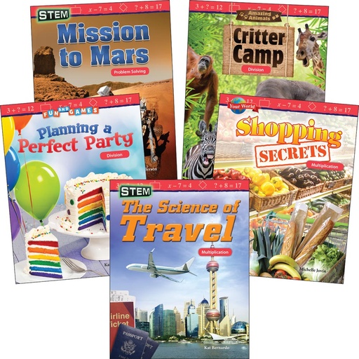 [106631 SHE] Multiplication & Division: Grades 3-5 (5-Book Set)