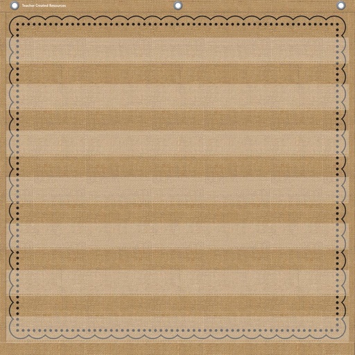 [20837 TCR] Burlap 7 Pocket Chart