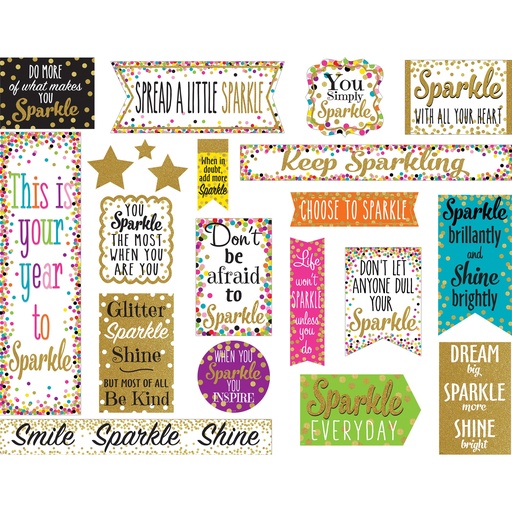 [8962 TCR] Confetti Sparkle and Shine Mini Bulletin Board