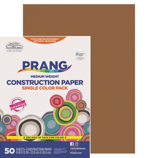 Colorations® Light Brown 9 x 12 Heavyweight Construction Paper Pack - 50  Sheets