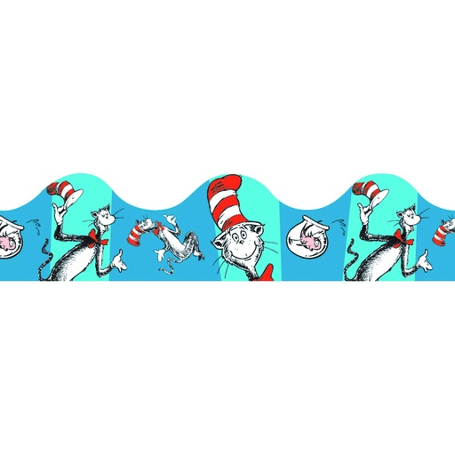 [845017 EU] Cat in the Hat™ Blue Deco Trim®, 37 Feet