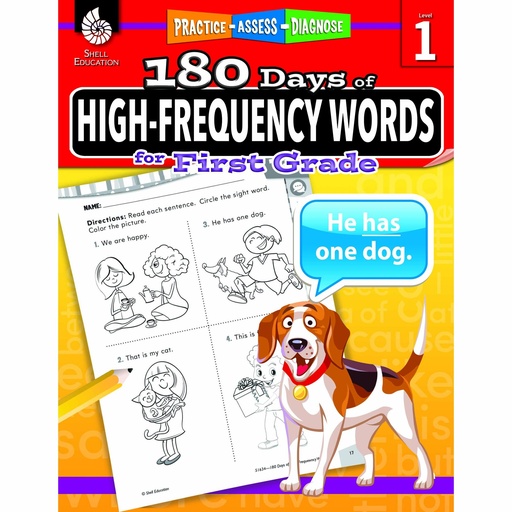 [51634 SHE] 180 Days of High Frequency Words Grade 1