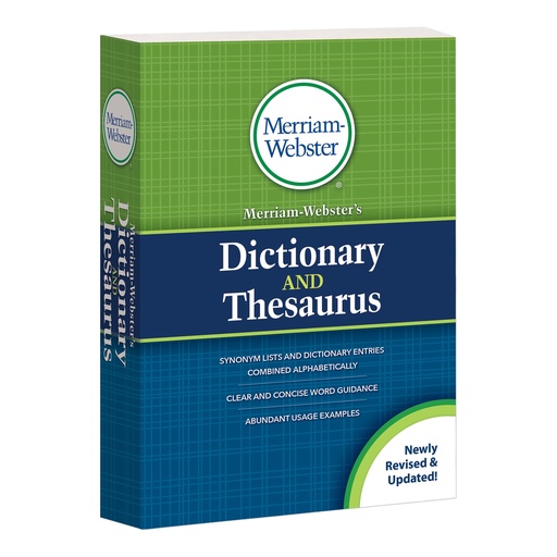 [8637 WEB] Merriam Websters Paperback Dictionary and Thesaurus