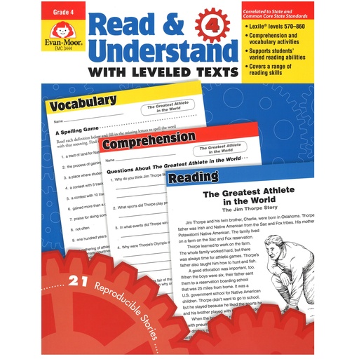 [3444 EMC] Read & Understand with Leveled Texts Grade 4