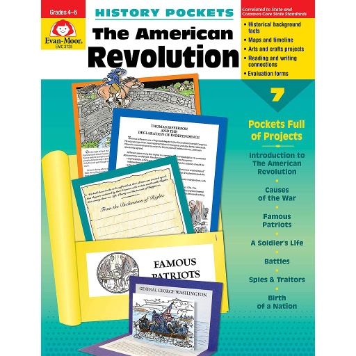 [3725 EMC] History Pockets: The American Revolution Grades 4-6