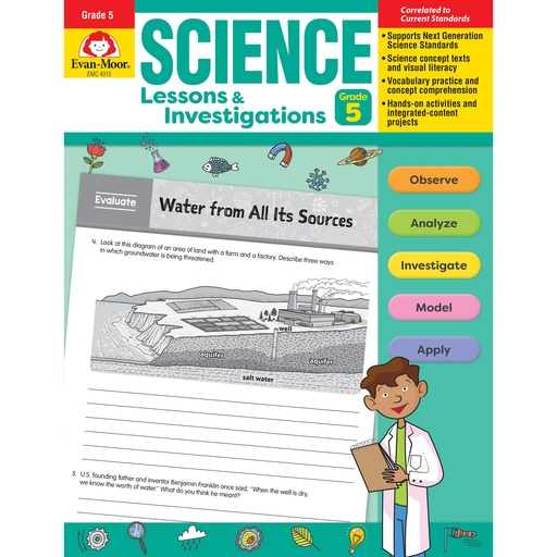 [4315 EMC] Science Lessons and Investigations Book Grade 5